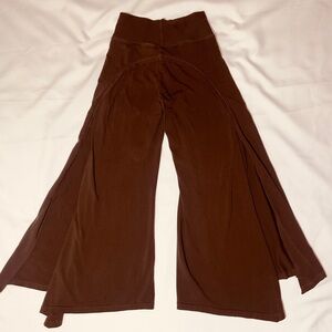 Elegant Brown Flared Women's Leggings